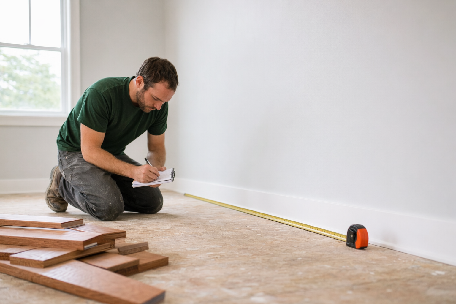 How to measure a room for flooring