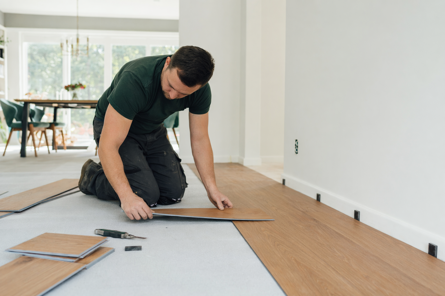 Luxury vinyl plank (LVP) flooring
