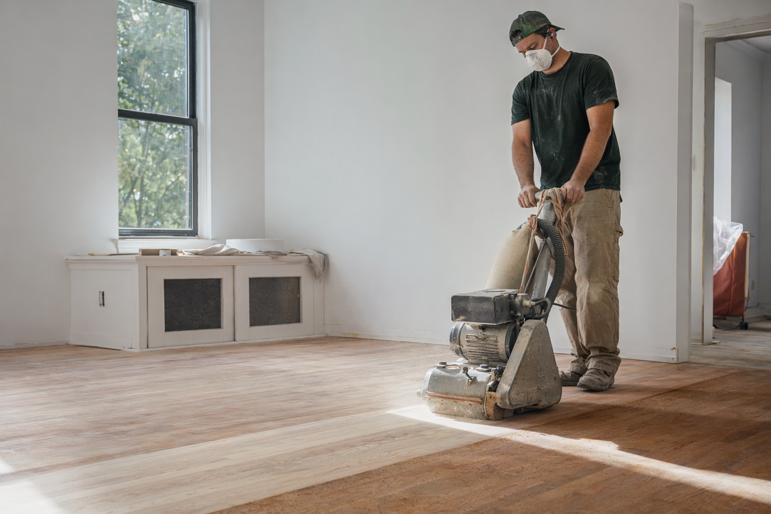 Refinishing hardwood floors