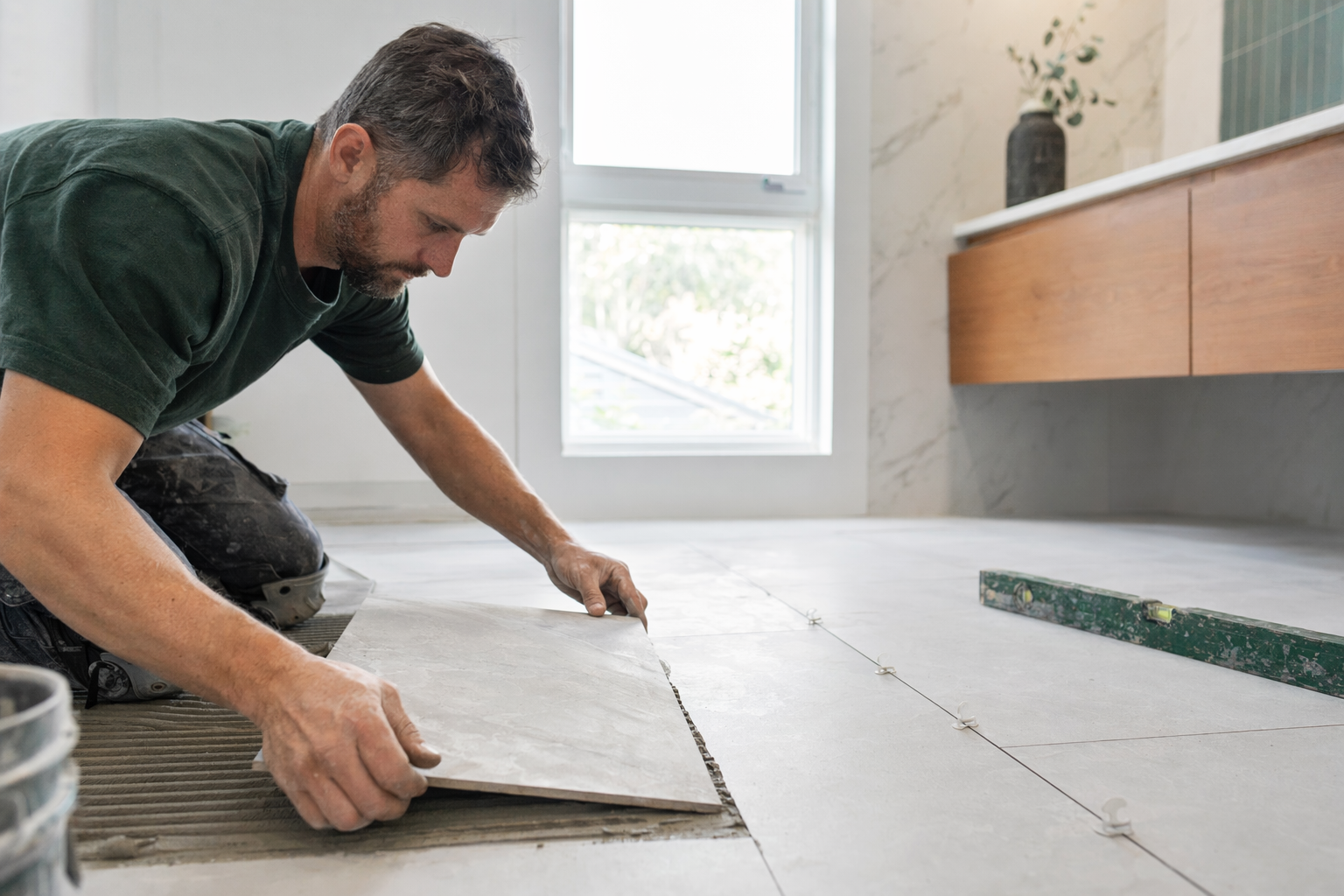 Tile flooring — porcelain, ceramic & stone